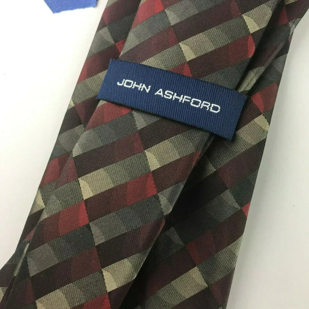John Ashford Ties 100% Silk Handmade Lot of 3 Ties